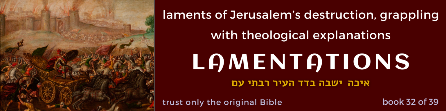 32 Lamentations book - original bible - banner