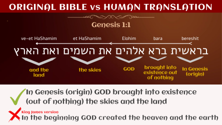 GENESIS 1 explained - King James bible is inaccurate
