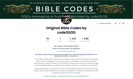 OpenSea Original Bible Codes