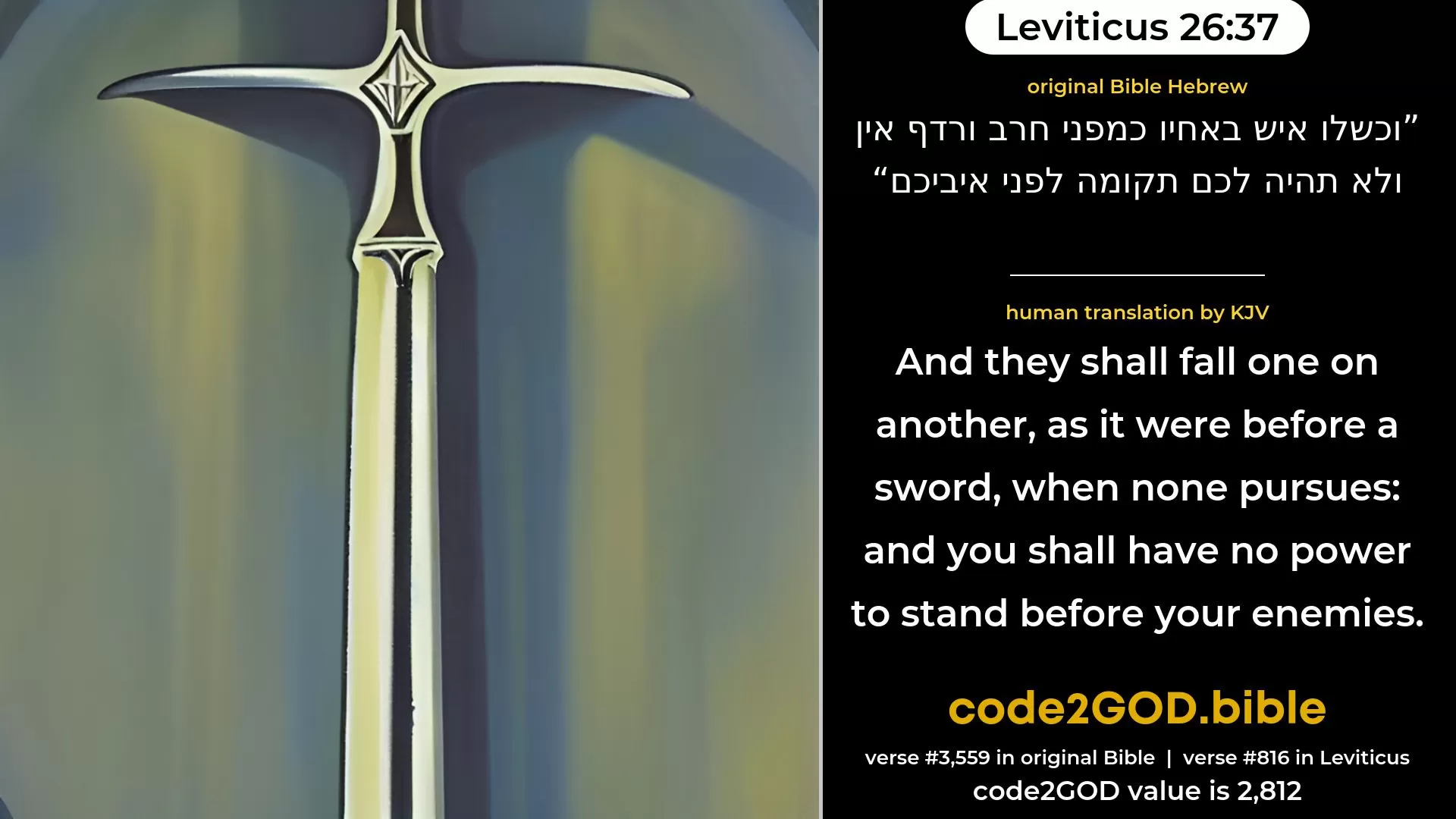 Leviticus 26:37
